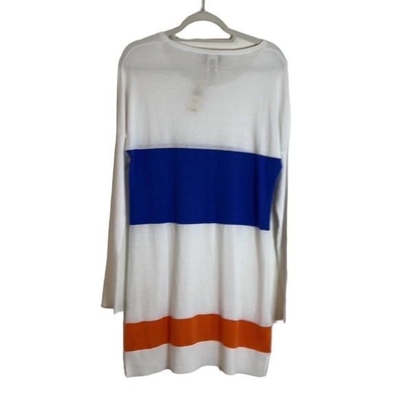 Tommy Bahama Beach Sweater White Orange Blue Size Medium New with Tags - Picture 2 of 5
